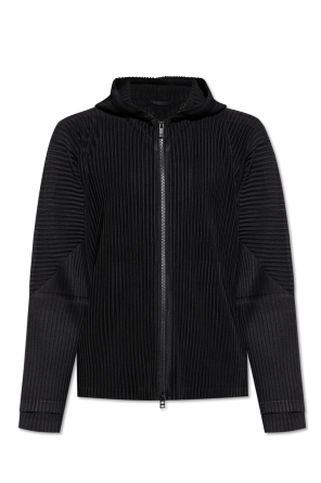 Homme Plissé Issey Miyake Pleated Zip-Up Sweater | Men's